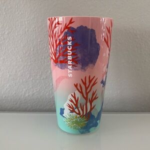 Starbucks Coral Reef Ocean Hawaii Collection Ceramic Travel Tumbler Mug 12oz